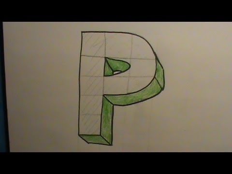 how to draw letter p