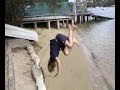 flocky doing a backflip at rowing flocky doing a backflip at rowing
