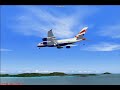 A380 Landing at Seychelles Int Airport