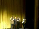 Director Brad Anderson is asked if he's had issues with actors on set. Sir Ben Kingsley (aka Ghandi) throws fake punches. ... ghmnemetro ghmne IFF independent film festival boston transsiberian brad anderson sir ben kingsley 