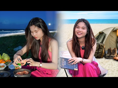 Cắm Trại Qua Đêm Trên Bãi Biển Full ASMR