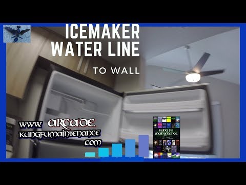 how to bleed ice maker line