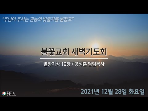 2021년 12월 28일 화요일 새벽예배 “어루만짐이여” / 공성훈 담임목사