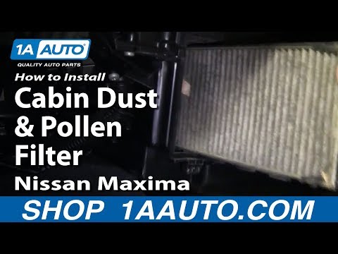 How To Install Replace Cabin Dust and Pollen Filter 2000-03 Nissan Maxima Infinit I30 I35