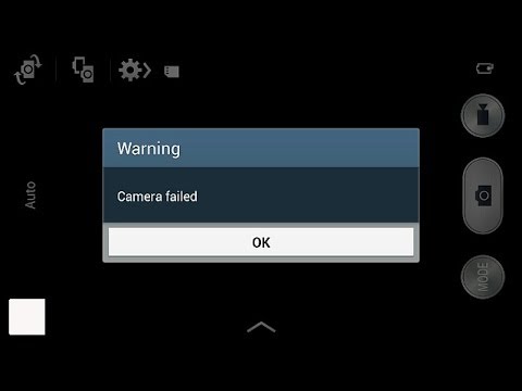 how to fix camera error on galaxy y