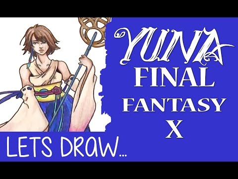 how to draw final fantasy x characters