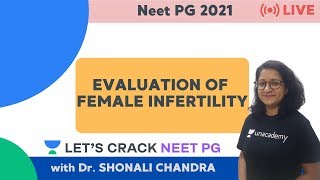 Evaluation of Female Infertility  NEET PG 2021  Dr