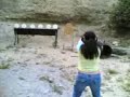 Ria at the Gun range