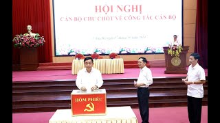 Hội nghị cán bộ chủ chốt về công tác cán bộ