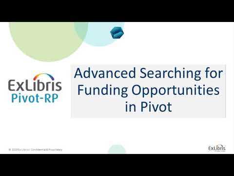 Advanced Searching for Funding