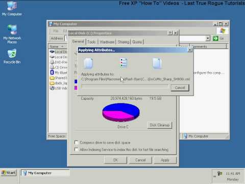 how to rebuild index in windows xp