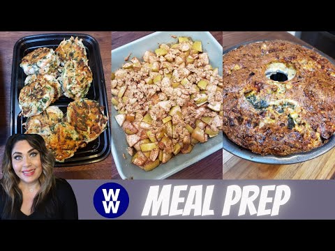 WW MEAL PREP FOR WEIGHT LOSS | B-FAST BUNDT CAKE | RANCH POPPERS & APPLE CRUMBLE | WEIGHT WATCHERS!