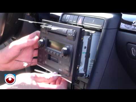 Radio Removal Audi A4 S4 2002-2006 with Symphony II Radio