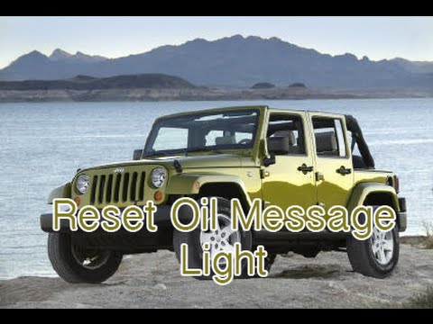 how to reset jeep jk oil change