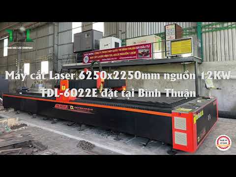 Máy cắt Laser kim loại TDL-6022E nguồn 12kW đặt tại Bình Thuận - 0917.264.499