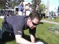 Idiot breaks ankel