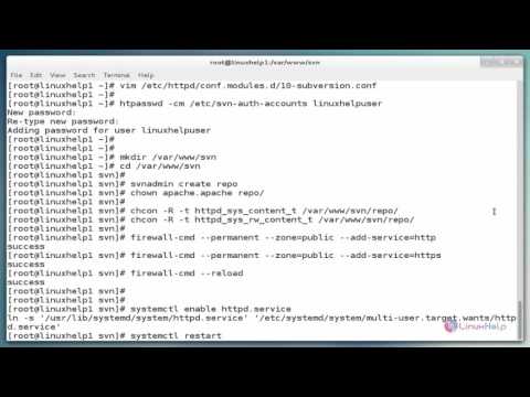 How to install & configure Apache Subversion (SVN) in CentOS 7