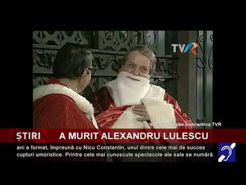 A murit Alexandru Lulescu