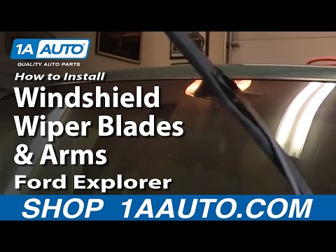 How To Install Replace Windshield Wiper Blades and Arms Ford Explorer 1AAuto.com