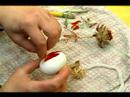 How to Decorate All-Natural Easter Eggs : How to Glue Leaves on Dyed Easter Eggs