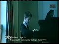 Young Matt Bellamy playing piano Young Matt Bellamy playing piano