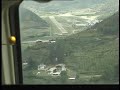 Landing in Paro, Bhutan from the DrukAir BA146 flight deck