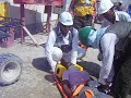 Second responder extrication from fire drill Second responder extrication from fire drill