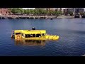 We have an amphibious bus which does city tours. Today it sank.