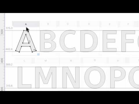 Built-in ScanFont. From sketch to font in minutes with FontLab VI.