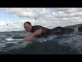 KITESURF - Kite surfing wakestyle pro accident jump wave