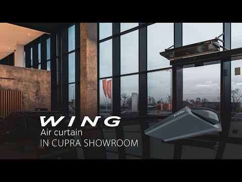Воздушные завесы WING DARK в автосалоне Cupra