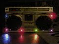 1983 sanyo ghetto blaster modified with lights!!!!
