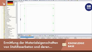 KB 001601 | Ermittlung der Materialeigenschaften von Stahlfaserbeton und deren Verwendung in RFEM