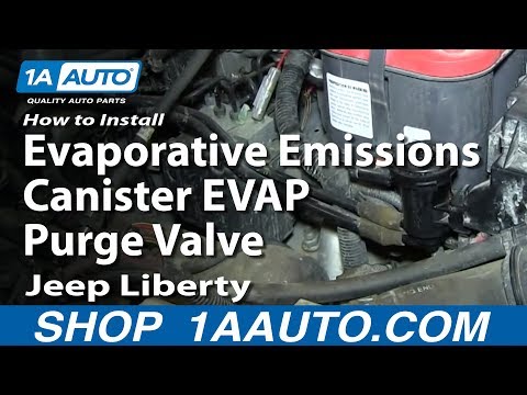How To Install Replace Evaporative Emmisions Canister EVAP Purge Valve Jeep Liberty