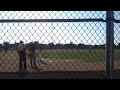 Click here to watch this video Toby hits a triple batting right handed