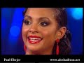 alesha dixon and matthew cutler performing the argentine tango in the semi final of strictly come dancing