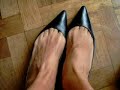 My toe cleavage flats