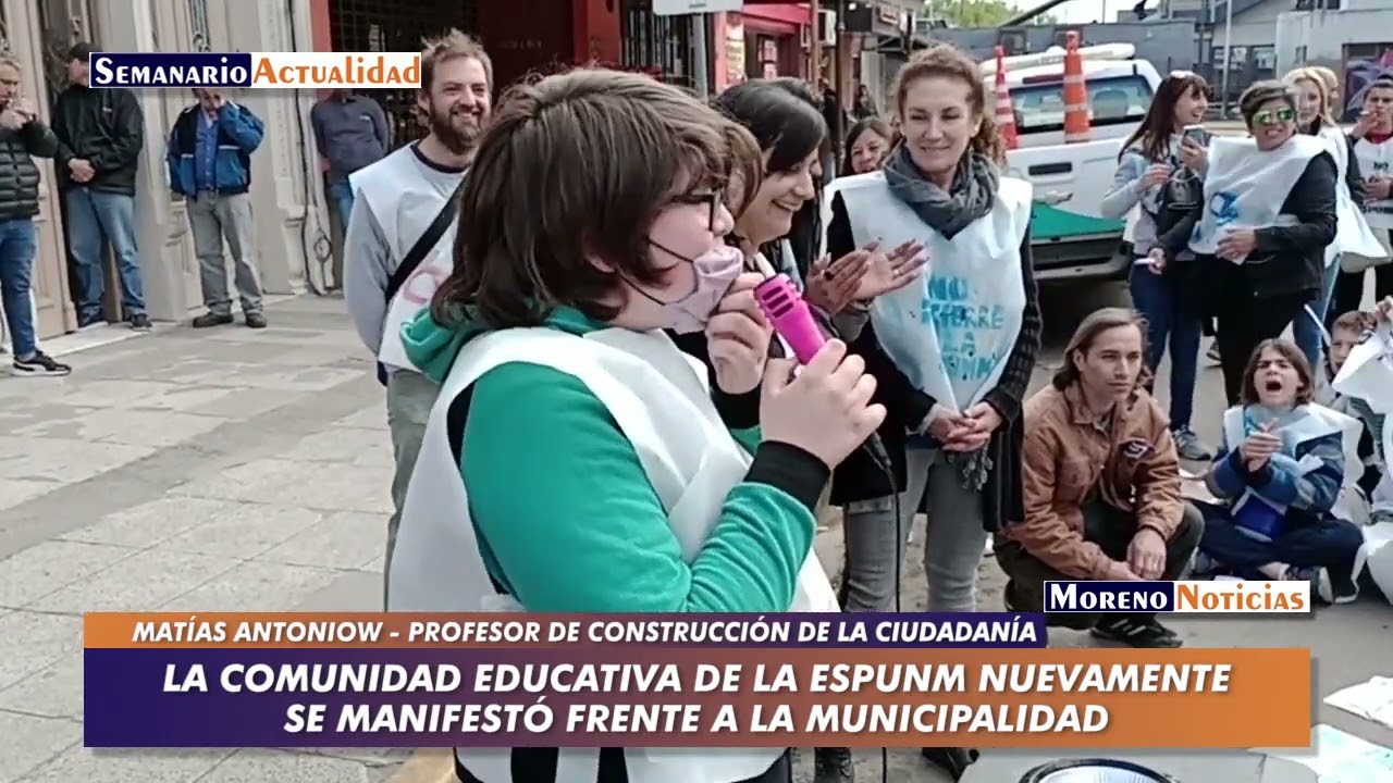 La comunidad educativa de la ESPUNM nuevamente se manifestó frente a la ...