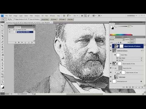 how to draw etching style