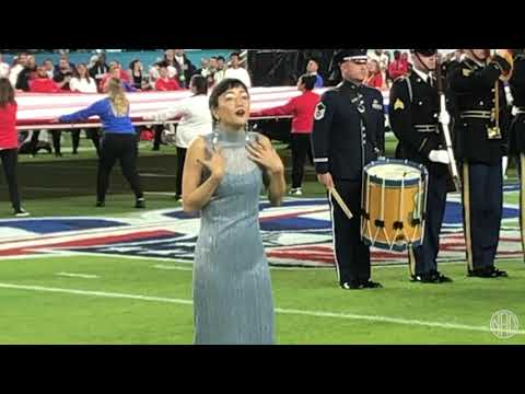 Shoutout to Christine Sun Kim who “signed” the National Anthem at Super Bowl last night.