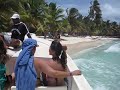 Llegando a la Isla Saona.