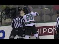 Jay Leach vs Krys Barch from the San Jose Sharks at Dallas Stars game on Mar 16, 2010. via www.hockeyfights.com