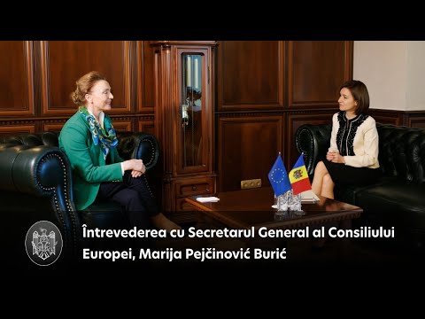 Președinta Maia Sandu a avut o întrevedere cu Secretarul General al Consiliului Europei, Marija Pejčinović Burić 