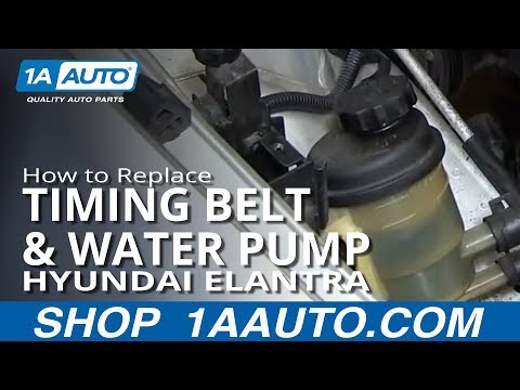 PART 2 How to Install Replace Timing Belt and Water Pump Hyundai Elantra