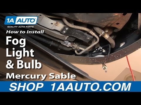 How To Install Replace Fog Light and Bulb 00-03 Mercury Sable 1AAuto.com