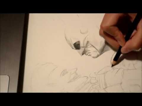 how to draw batman v.s joker