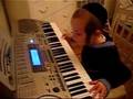 HASSIDIC KID PLAYING KEYBOARD