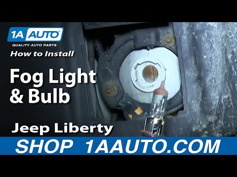 How To Install Replace Fog Light and Bulb 2002-04 Jeep Liberty
