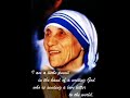 Mother Teresa's words of Love