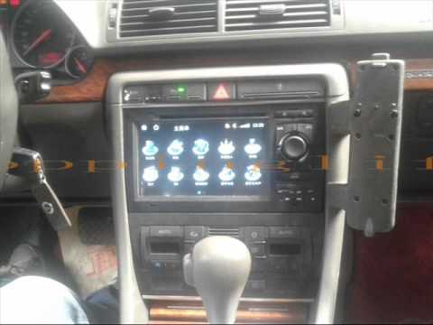 How to install audi A4 DVD Player GPS Navigation TV bluetooth